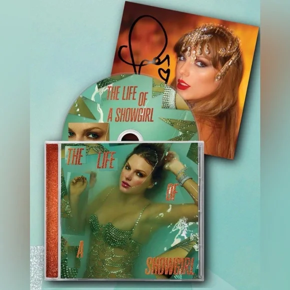 *NEW IN-HAND* Taylor Swift- The Life of a Showgirl Signed CD Insert #1 - Picture 2 of 2